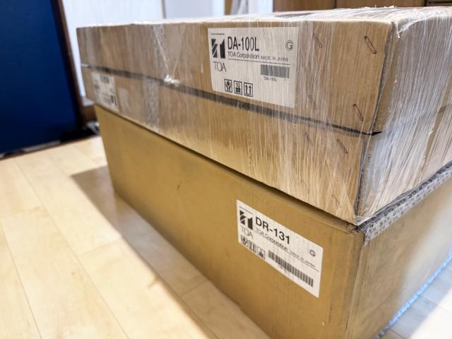 DL-100とDR-131が届いた時の様子